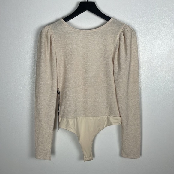 NWT ASTR Cream Bodysuit - Picture 1 of 7